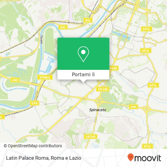 Mappa Latin Palace Roma