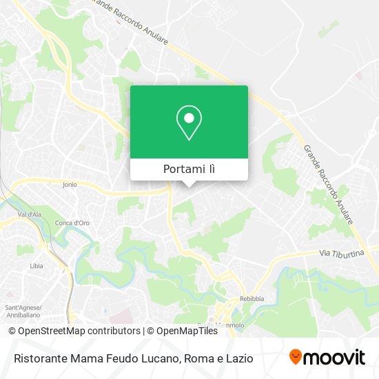 Mappa Ristorante Mama Feudo Lucano