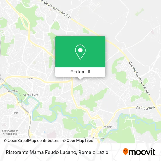 Mappa Ristorante Mama Feudo Lucano