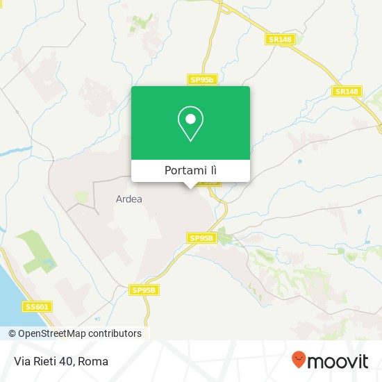 Mappa Via Rieti 40