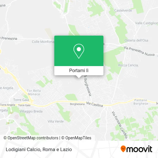 Mappa Lodigiani Calcio