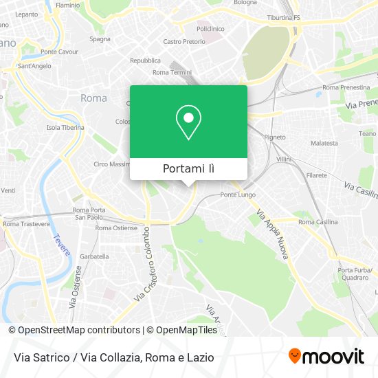 Mappa Via Satrico / Via Collazia