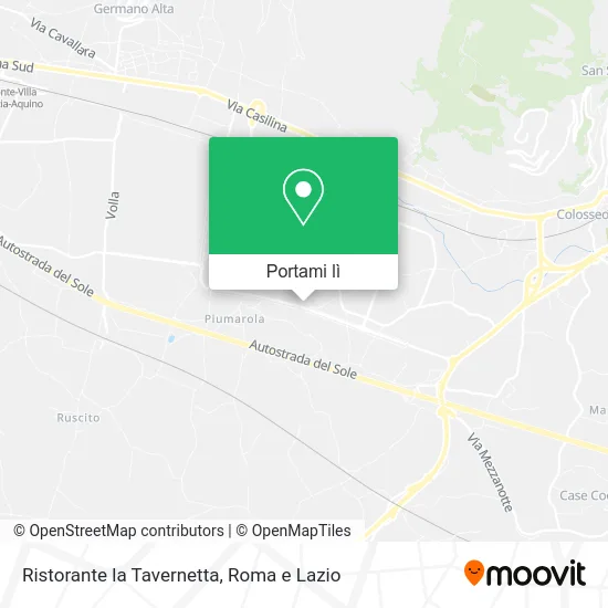 Mappa Ristorante la Tavernetta
