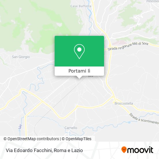Mappa Via Edoardo Facchini
