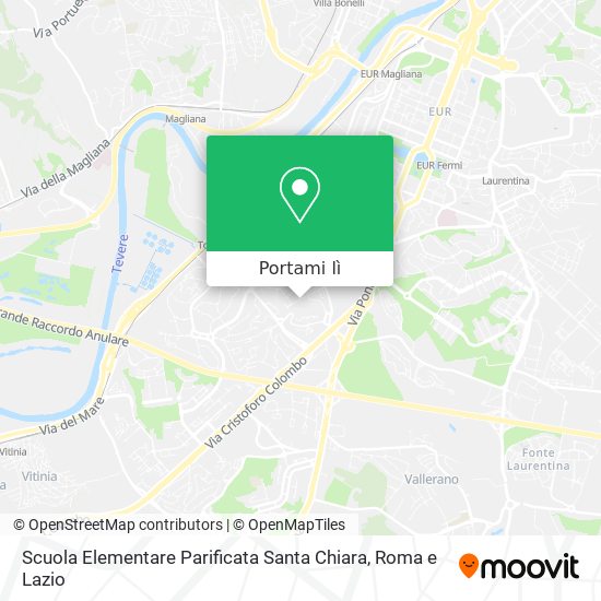 Mappa Scuola Elementare Parificata Santa Chiara