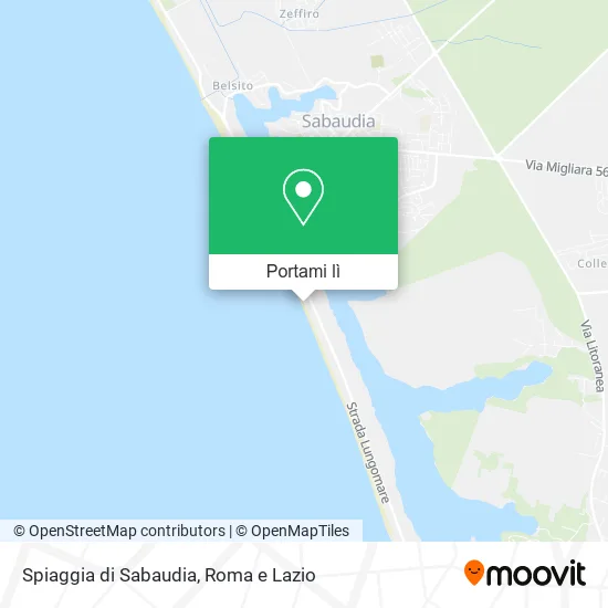 Mappa Spiaggia di Sabaudia
