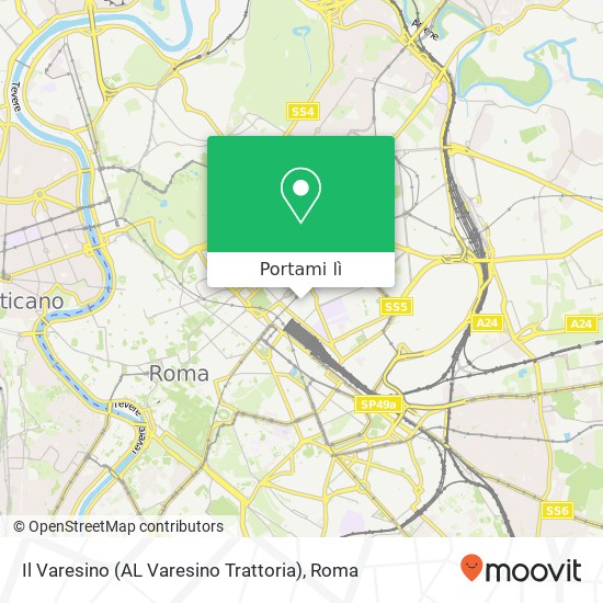 Mappa Il Varesino (AL Varesino Trattoria)