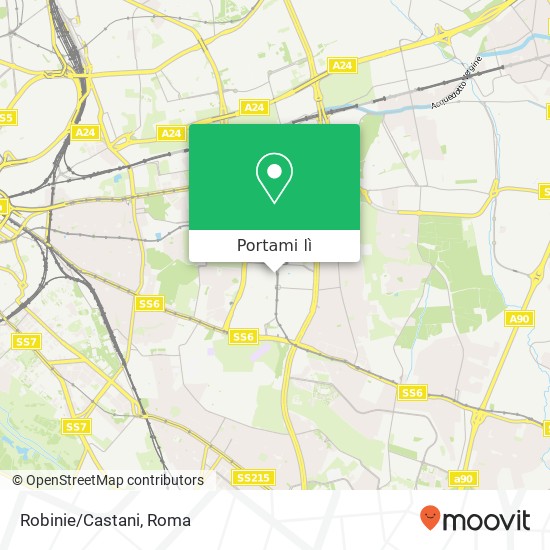 Mappa Robinie/Castani