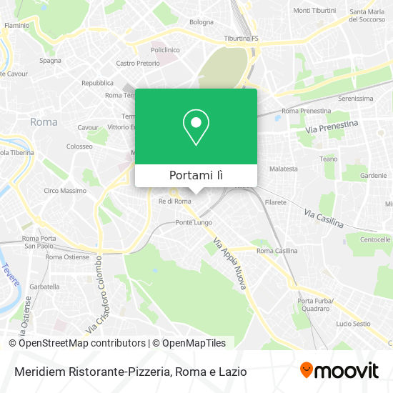 Mappa Meridiem Ristorante-Pizzeria