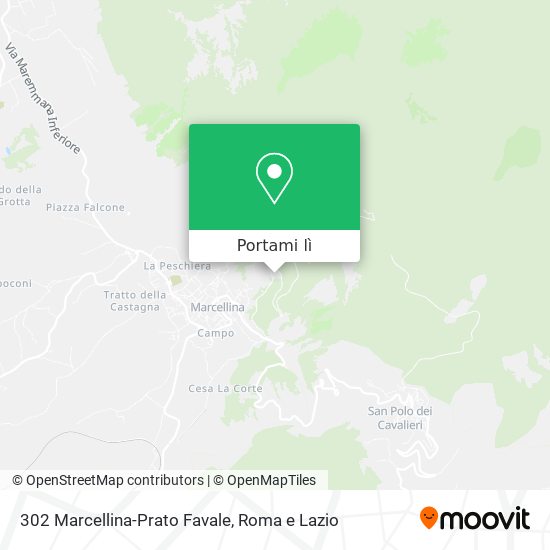 Mappa 302 Marcellina-Prato Favale