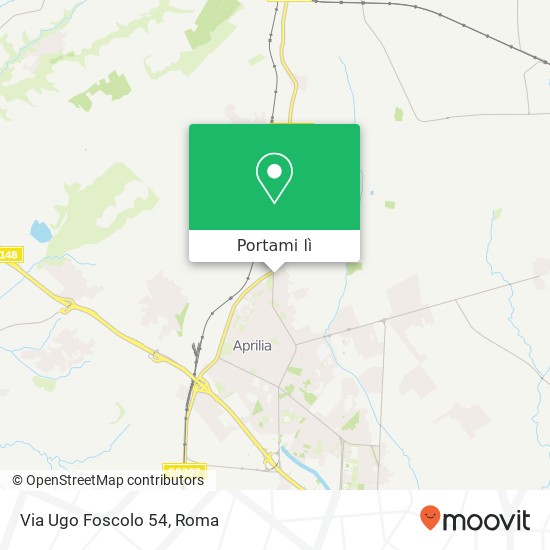 Mappa Via Ugo Foscolo 54