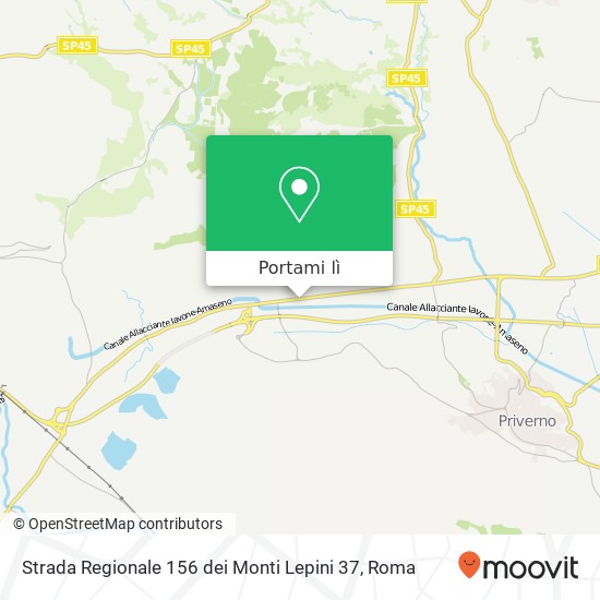 Mappa Strada Regionale 156 dei Monti Lepini 37