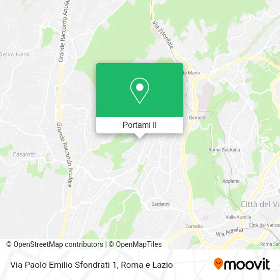 Mappa Via Paolo Emilio Sfondrati 1