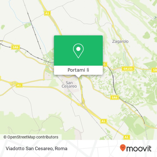 Mappa Viadotto San Cesareo