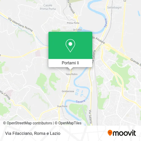 Mappa Via Filacciano
