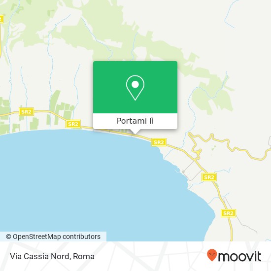 Mappa Via Cassia Nord