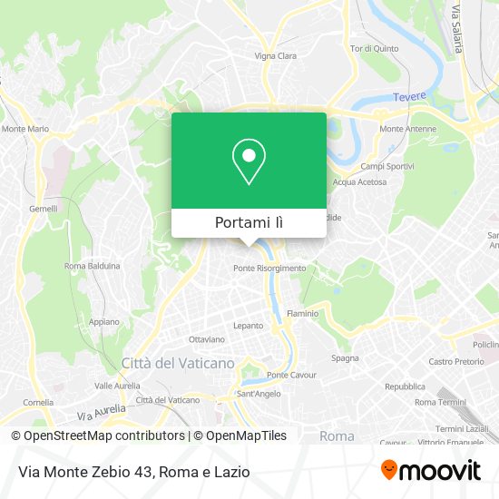 Mappa Via Monte Zebio 43
