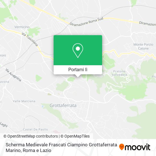 Mappa Scherma Medievale Frascati Ciampino Grottaferrata Marino