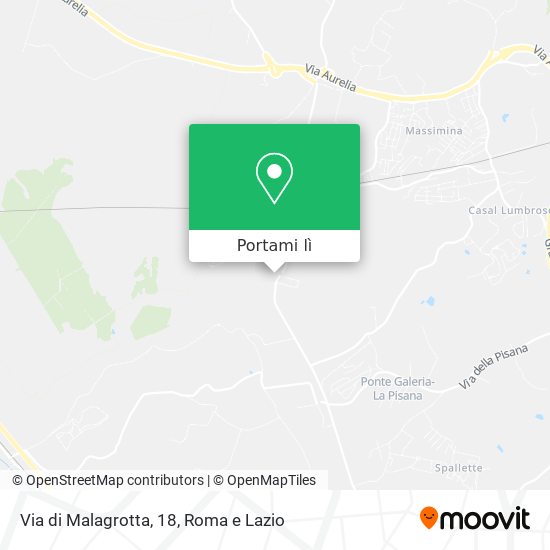 Mappa Via di Malagrotta, 18