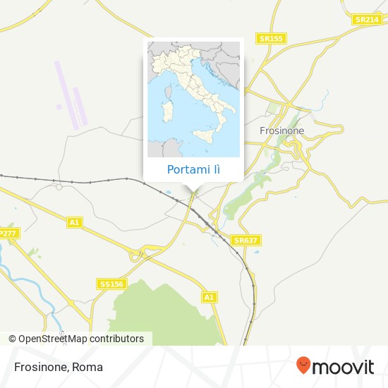 Mappa Frosinone