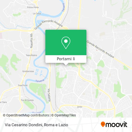 Mappa Via Cesarino Dondini