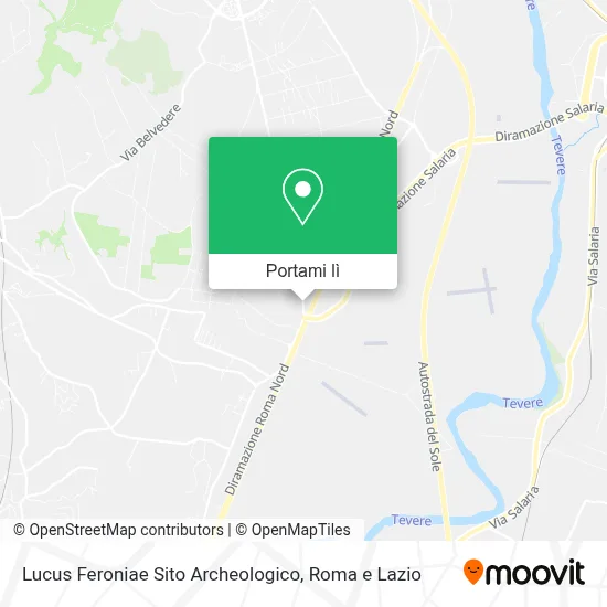 Mappa Lucus Feroniae Sito Archeologico