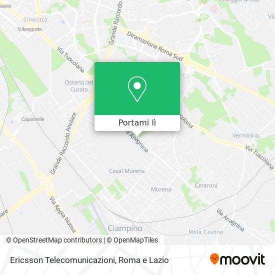 Mappa Ericsson Telecomunicazioni