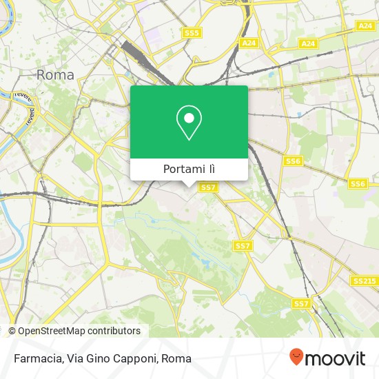 Mappa Farmacia, Via Gino Capponi