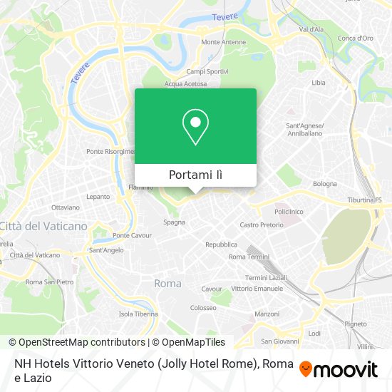 Mappa NH Hotels Vittorio Veneto (Jolly Hotel Rome)