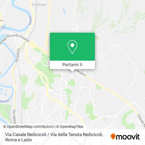 Mappa Via Casale Redicicoli / Via della Tenuta Redicicoli