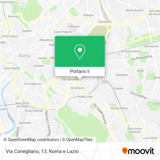 Mappa Via Conegliano, 13