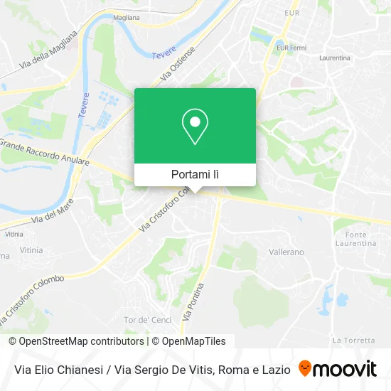 Mappa Via Elio Chianesi / Via Sergio De Vitis