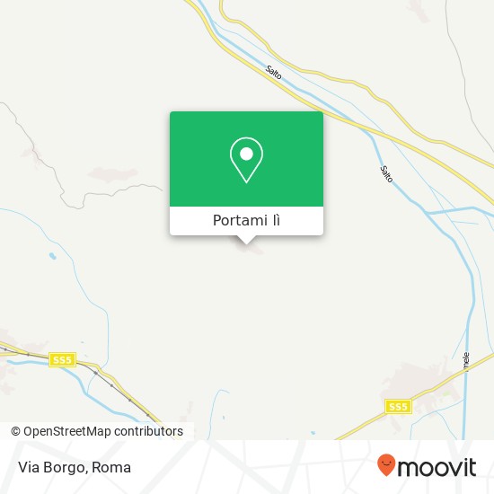 Mappa Via Borgo