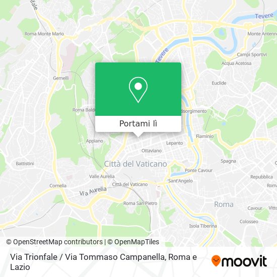 Mappa Via Trionfale / Via Tommaso Campanella
