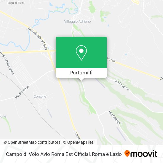 Mappa Campo di Volo Avio Roma Est Official