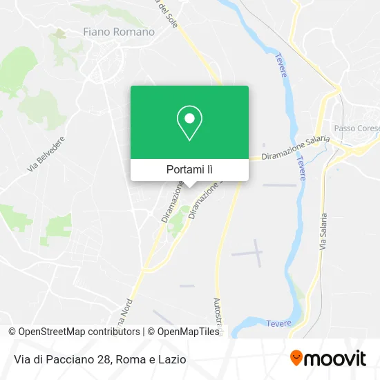 Mappa Via di Pacciano 28