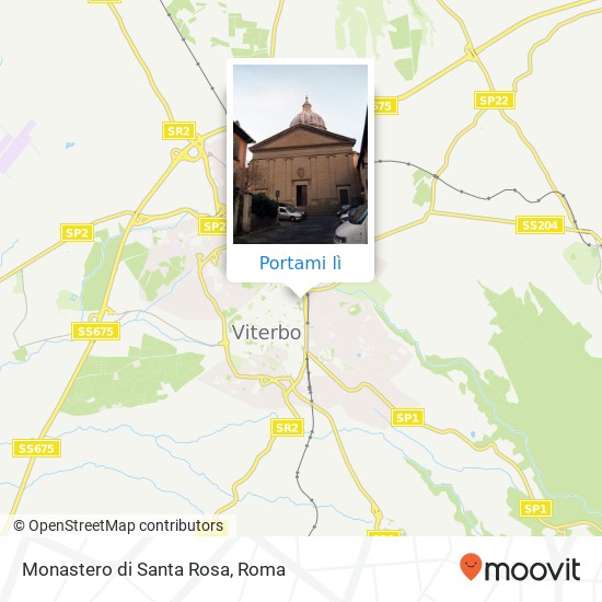 Mappa Monastero di Santa Rosa