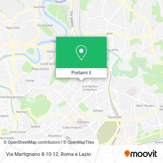 Mappa Via Martignano 8-10-12