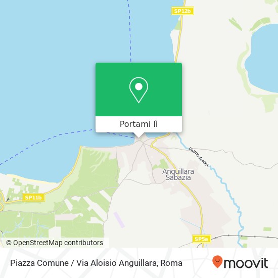 Mappa Piazza Comune / Via Aloisio Anguillara