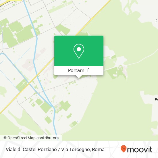 Mappa Viale di Castel Porziano / Via Torcegno