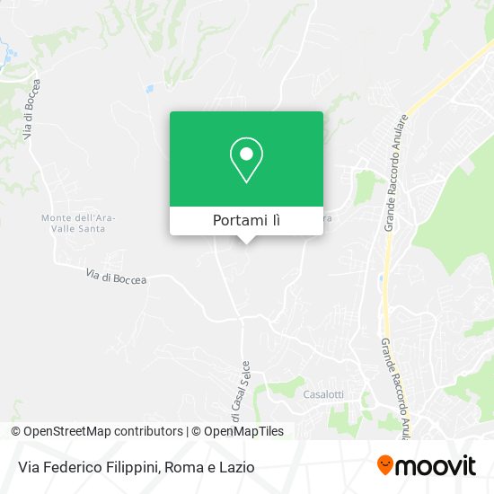 Mappa Via Federico Filippini