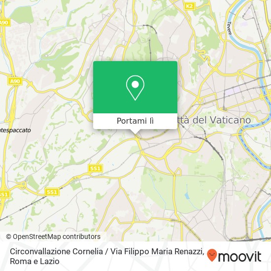 Mappa Circonvallazione Cornelia / Via Filippo Maria Renazzi