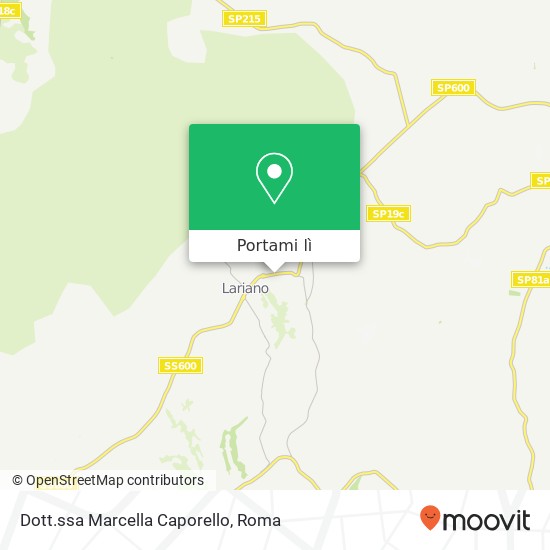 Mappa Dott.ssa Marcella Caporello