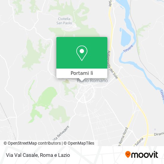 Mappa Via Val Casale
