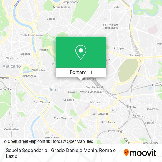 Mappa Scuola Secondaria I Grado Daniele Manin