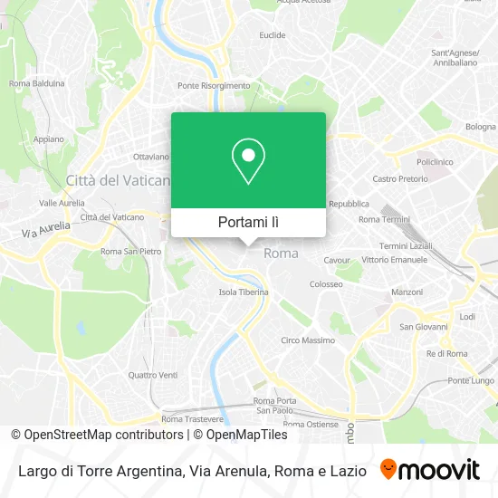 Mappa Largo di Torre Argentina, Via Arenula