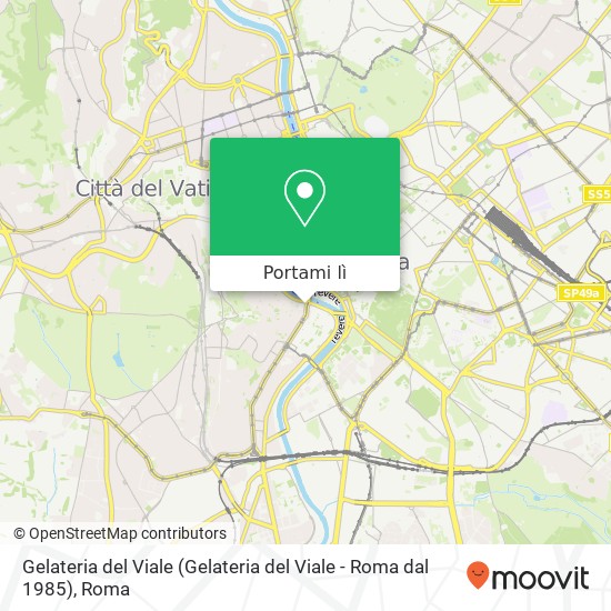 Mappa Gelateria del Viale (Gelateria del Viale - Roma dal 1985)