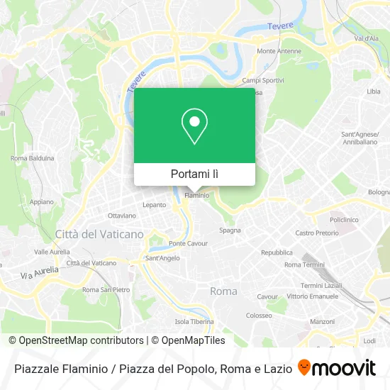 Mappa Piazzale Flaminio / Piazza del Popolo