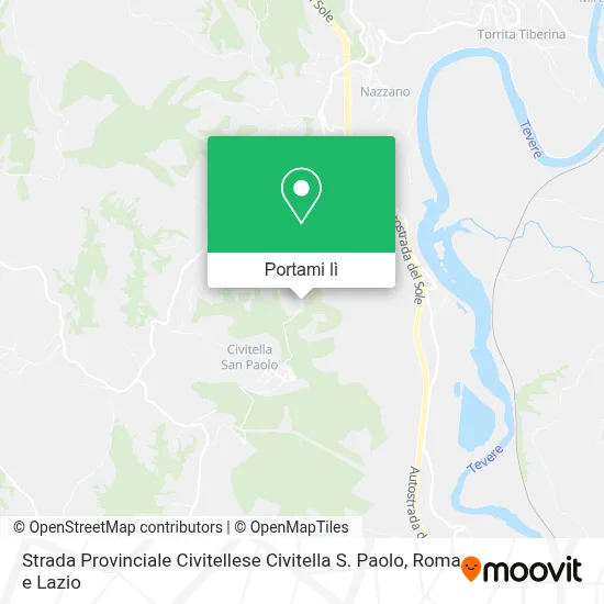 Mappa Strada Provinciale Civitellese Civitella S. Paolo