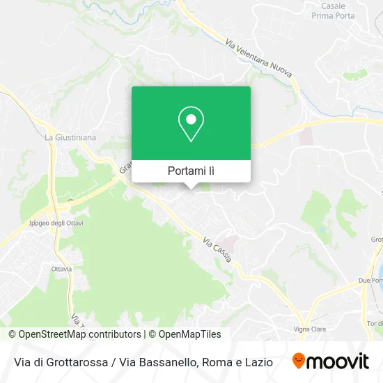 Mappa Via di Grottarossa / Via Bassanello